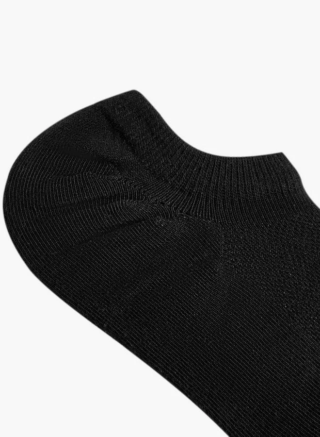 Kappa BLACK Invisible Sports Socks Cotton - Set Of 5 for Men | Best Price UAE